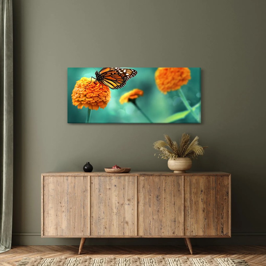 Tablou cu fluture (120x50 cm)
