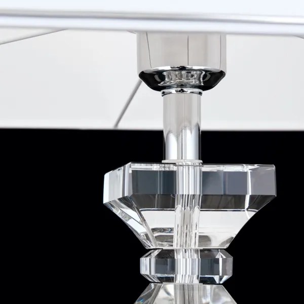 Lampă de cristal de masă Orion LA 4-1207 POKAL 1xE27/60W/230V alb/transparent