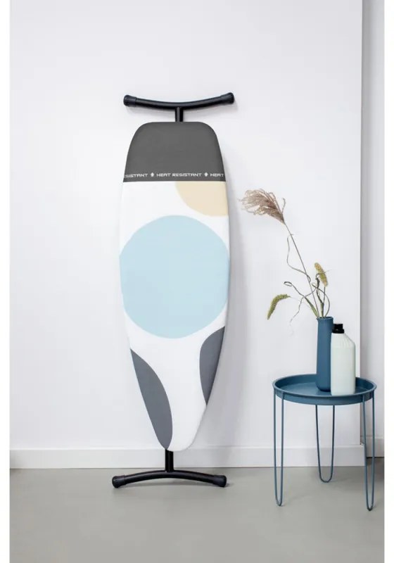 Masa de calcat Brabantia D 1003386, 135x45 cm, 7 pozitii de reglare, Alb/Gri
