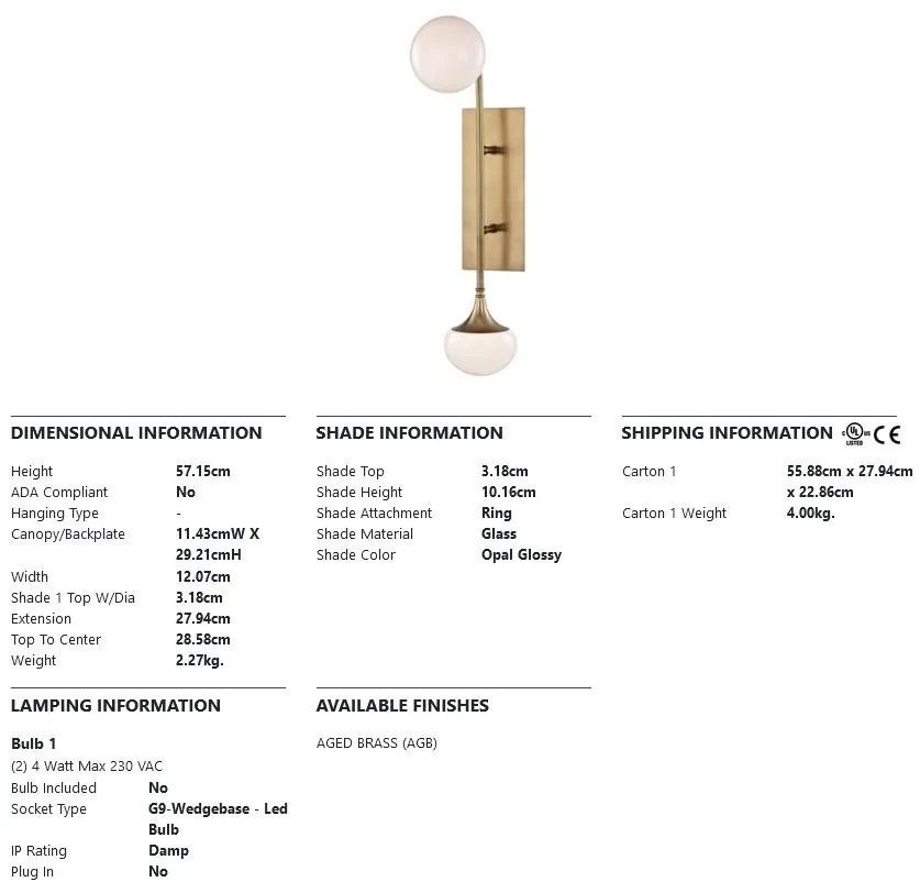 Aplica de perete LUX design modern FLEMING