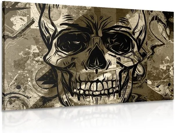 Tablou craniu în design sepia
