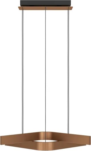 Eglo 901864 - Lustră suspendată pe cablu LED RGBW FOLCINO-Z 2xLED/18W/230V cu dimmer cupru/negru