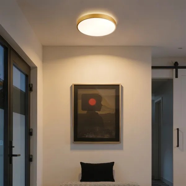 Brilagi - Lampă LED dimabilă GLASS POOL DOUBLE LED/48W/230V 40 cm aurie + telecomandă