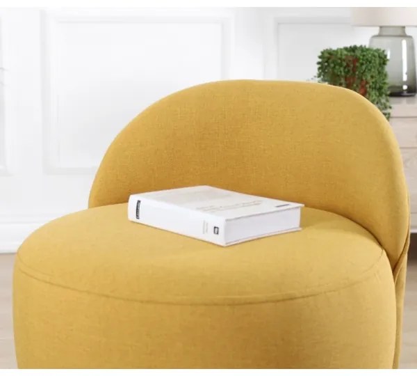 Taburet NIKI, Ø 46 cm, galben