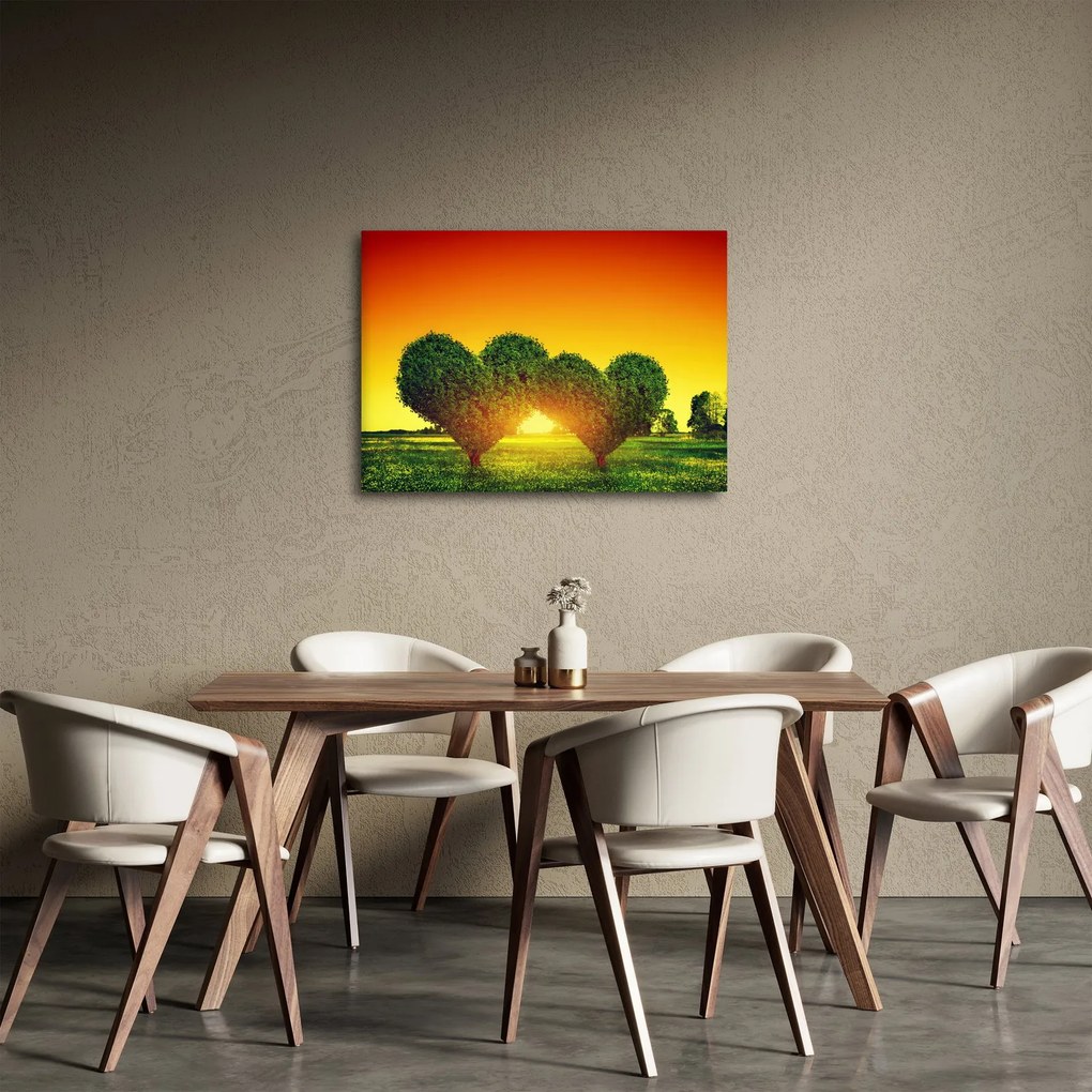 Tablou - Inima în coroanele copacilor (70x50 cm)