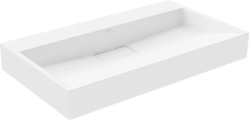 Mexen Ava chiuvetă deasupra blatului din conglomerat B/O 80 x 46 cm, albă - 23018000