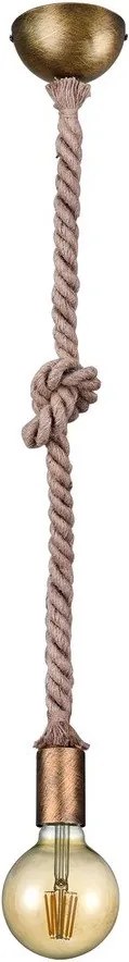 Lustră alămie ø 12 cm Rope – Trio