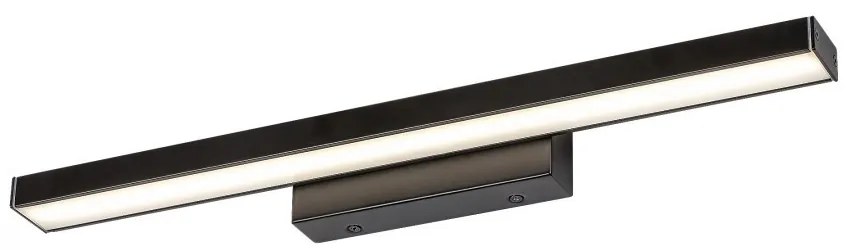 Aplica de perete LED baie, oglinda IP44 John 12W negru