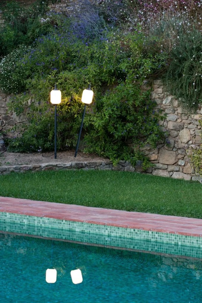 Tarus de iluminat exterior decorativ SAIGON 137/R17 gri/alb