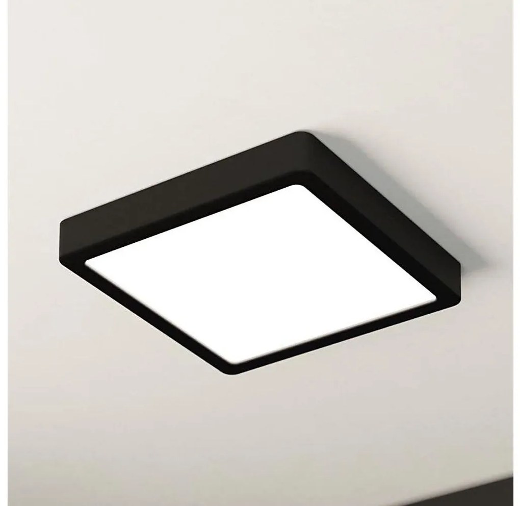 Eglo 900587 - Plafonieră LED FUEVA, compatibilă cu dimmer, 17W/230V, negru