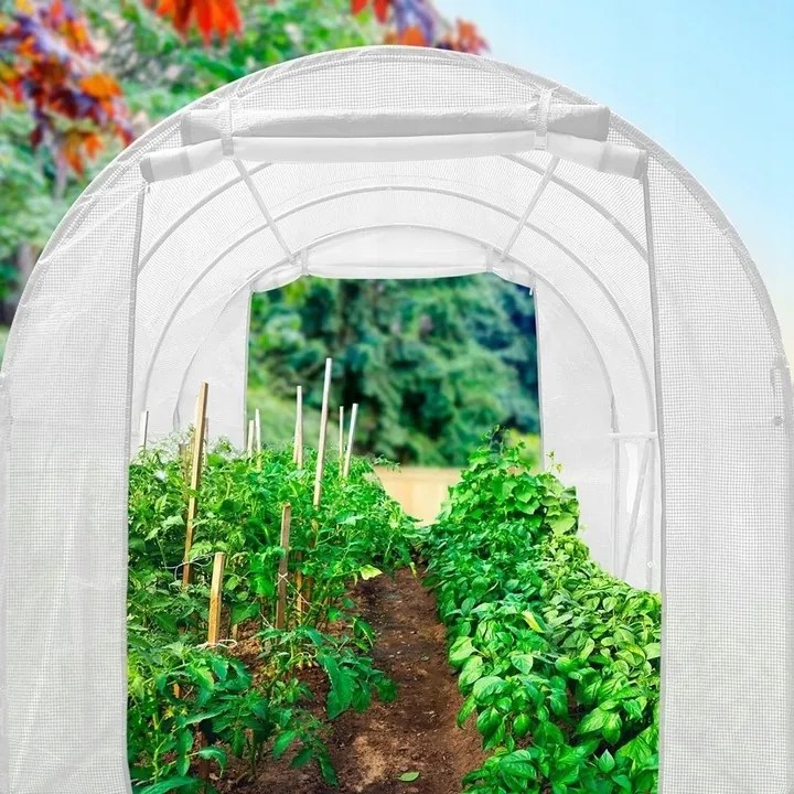 Solar de grădină 2,5 x 4 m alb