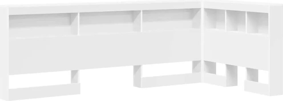 vidaXL Tăblie de depozitare cu raft Alb 90 cm Lemn compozit