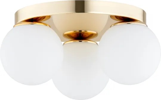 Brilagi - Plafonieră MILO, 3x E27 (max. 60 W), 230 V, Ø 35 cm, aurie