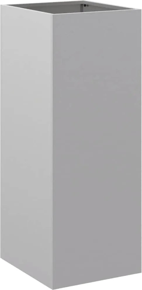 vidaXL Jardinieră, argintiu, 32x29x75 cm, oțel galvanizat