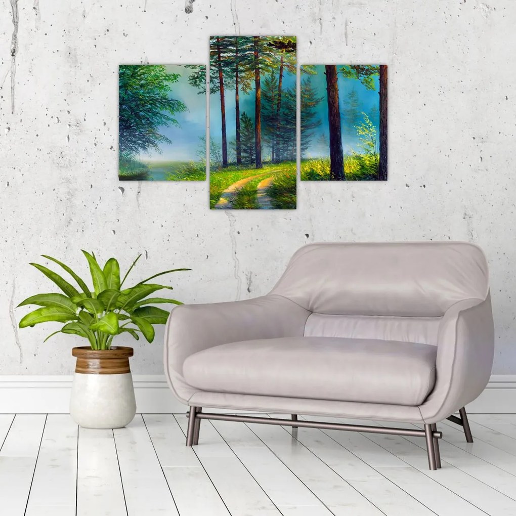 Tablou - Pictură în ulei de peisaj (90x60 cm)
