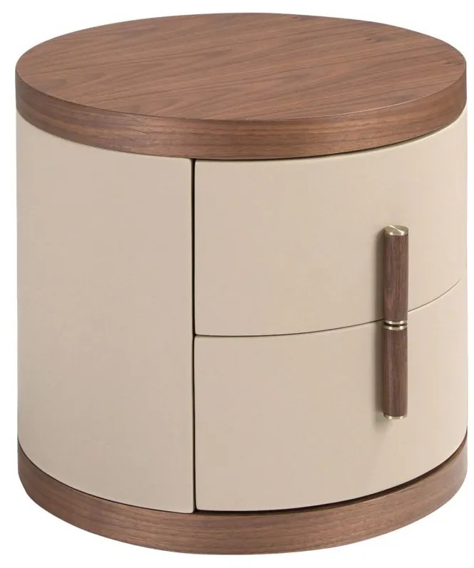 Noptiera design LUX Walnut-Leatherette Mink