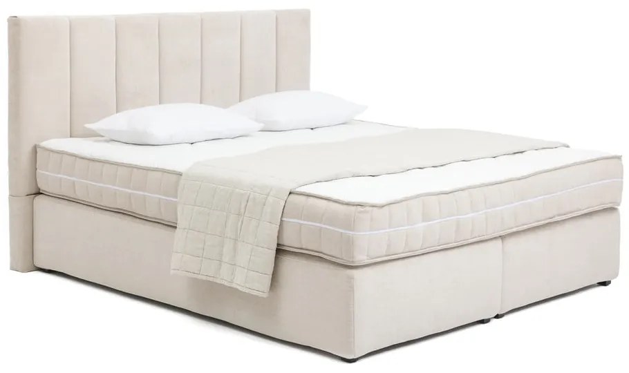 Pat boxspring bej 160x200 cm Olia Bold Line – Bonami Selection