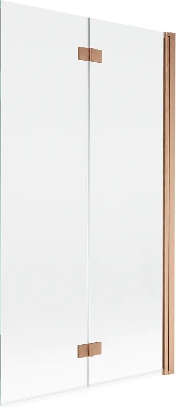 Mexen Mist paravan de duș 2-canate dreapta 100 x 150 cm, transparent, cupru periat - 8A9-100-002-65-00-P