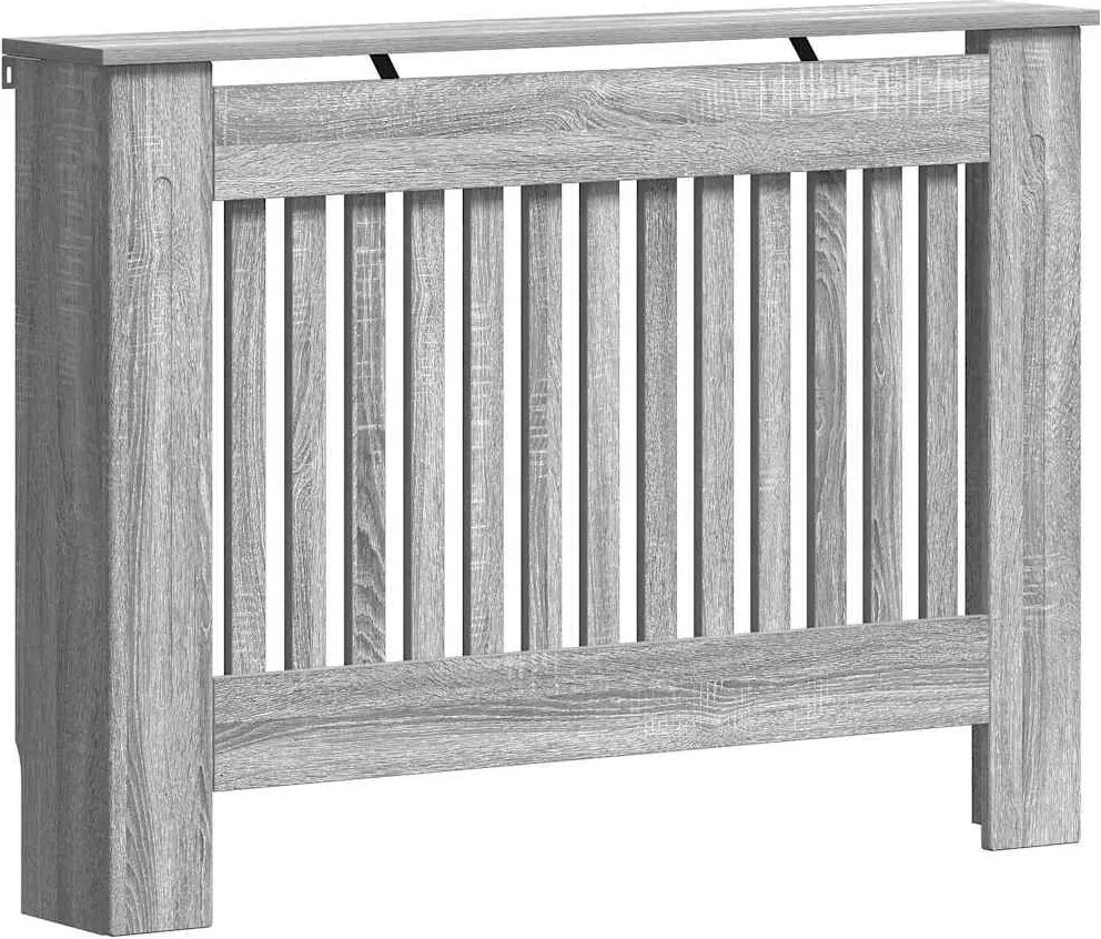 vidaXL Capac pentru radiator Gri Sonoma 112 x 19 x 81,5 cm