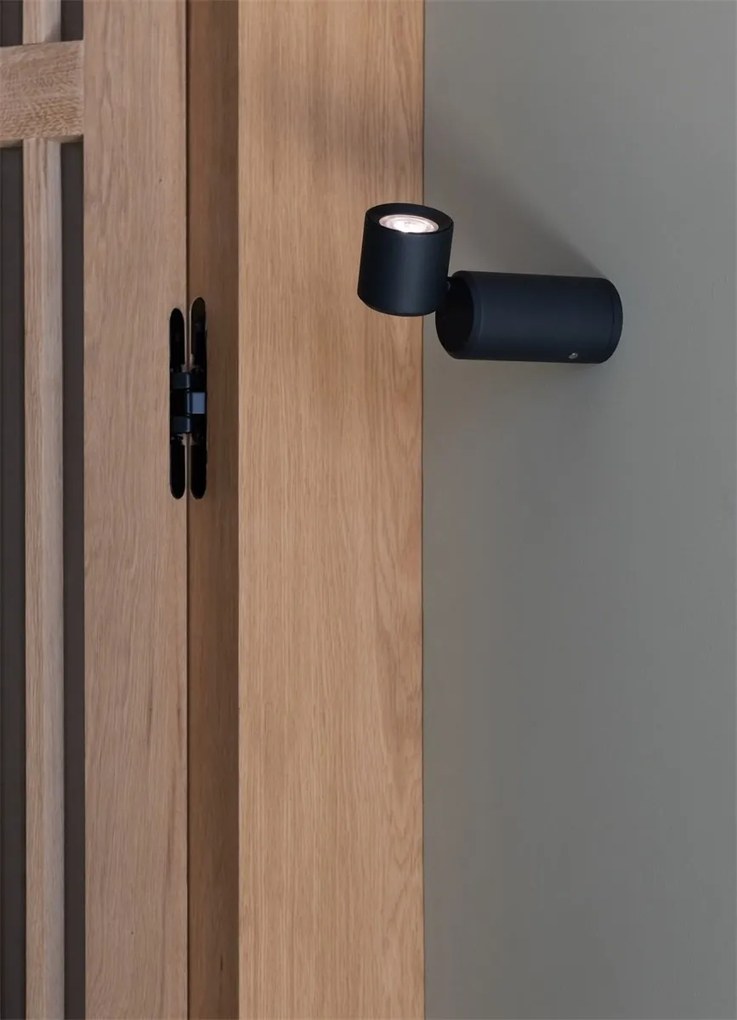 Lampa cu baterii pentru perete sau portabila Milan negru