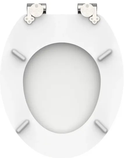 Schütte 84100-A - Capac WC cu închidere lentă SoftClose, din MDF, alb