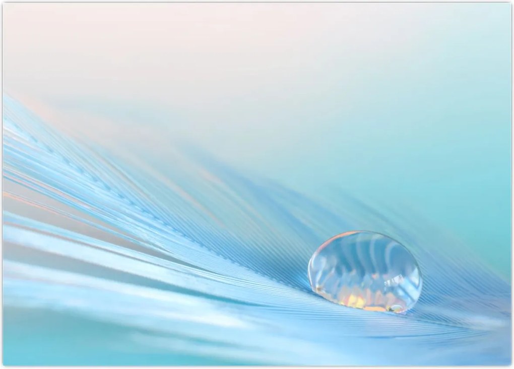 Tablou - Picătură albastră (70x50 cm)