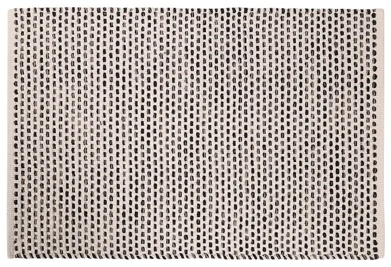Bucată covor Jaisalmer, 60 x 150 cm , alb-negru
