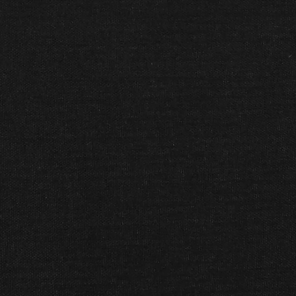 Cadru de pat box spring, negru, 90x190 cm, textil Negru, 35 cm, 90 x 190 cm