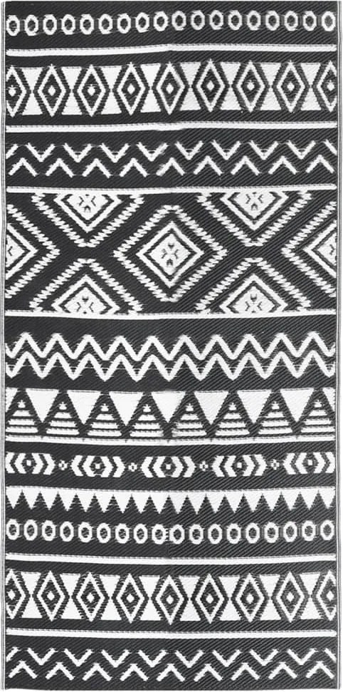 vidaXL Covor de exterior, ARAKIL negru, 80x150 cm, PP