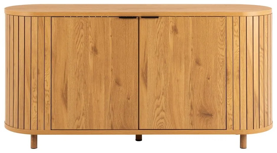 Comodă în culoare naturală cu aspect de lemn de stejar 160x80x45 cm Colima – Actona