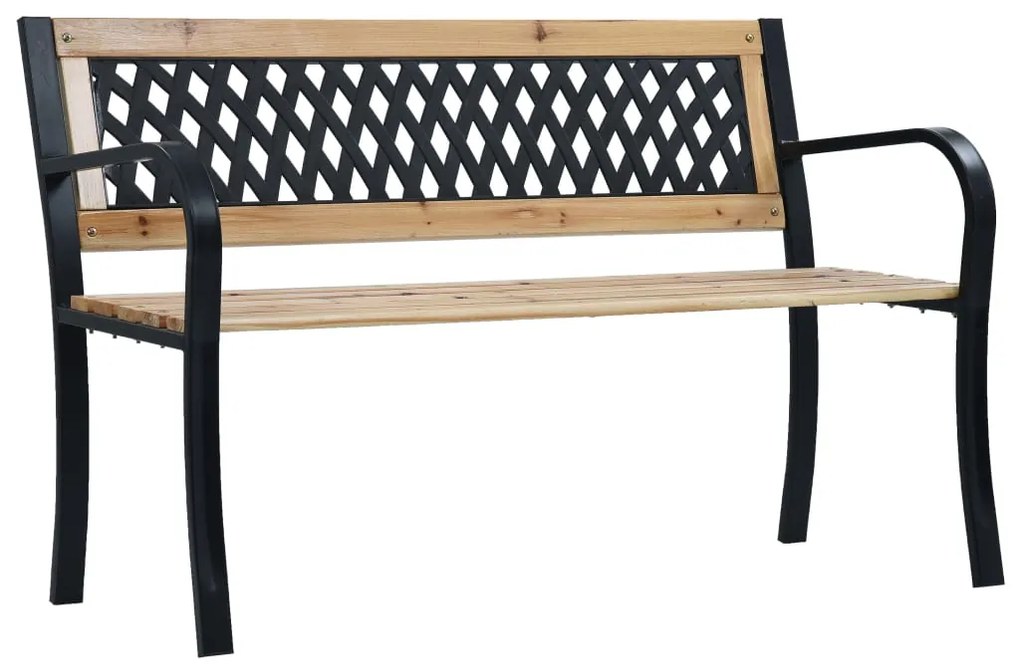 vidaXL Bancă de grădină, 120 cm, lemn