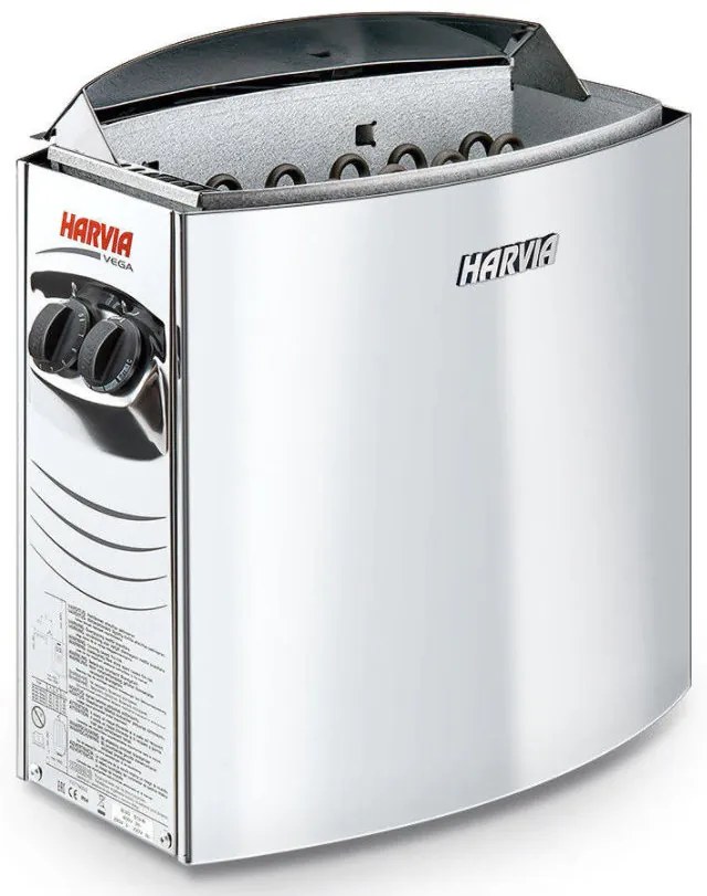 Soba sauna, incalzitor electric saune Harvia Vega BC45 / BC 45 Inox, 4,5kW, comanda incorporata