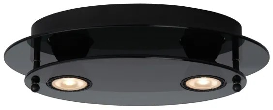Plafonieră Lucide 79181/02/30 OKNO 2xGU10/5W/230V negru