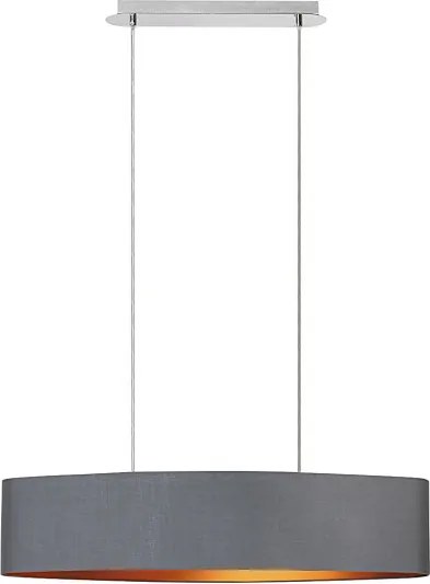 Rábalux Monica 2542 pendule, lămpi suspendate  gri   metal   E27 2x MAX 60W   IP20