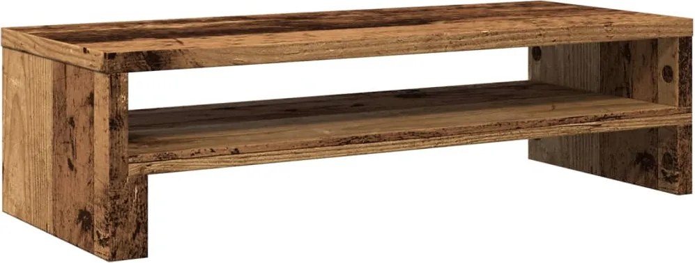 vidaXL Suport de monitor, lemn vechi, 54x22x15 cm, lemn prelucrat