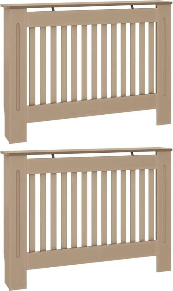 vidaXL Capac pentru radiator 2 pcs natural 112 x 19 x 81,5cm