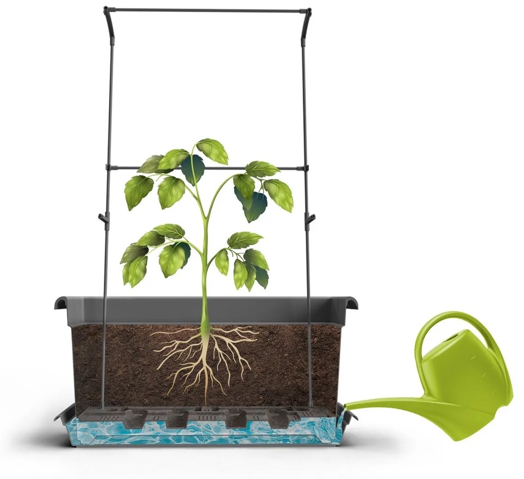 Ghiveci de volum mare Gardenico Magnus, 80 cm, 80 cm