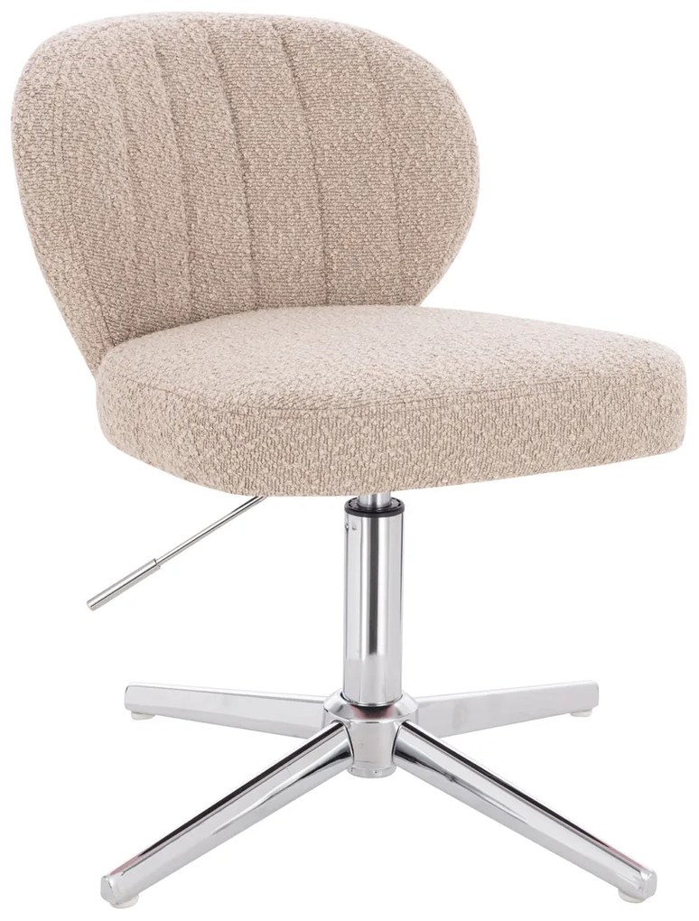 HR193CROSS Scaun Latte Boucle cu Bază Cromata