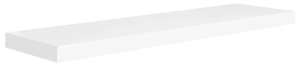 323817 vidaXL Raft de perete suspendat, alb, 90x23,5x3,8 cm, MDF