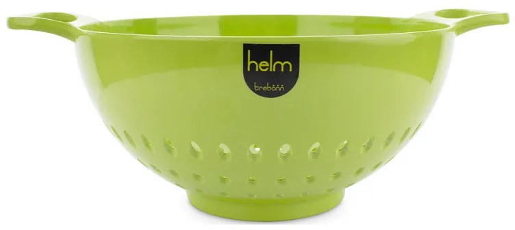 Bol cu strecuratoare Trebonn DUO - Large 1824100, 2 L, 23.5x13 cm, Melamina, Alb/Verde