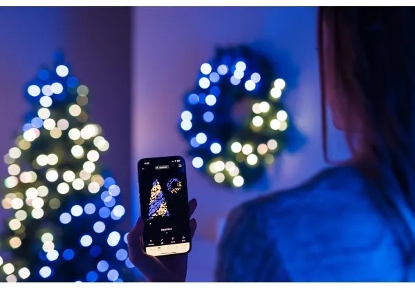 Twinkly GD20P4425P00 - Ghirlandă LED RGB reglabilă 50xLED, pr. 60 cm, Wi-Fi