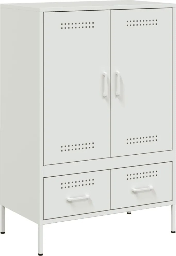 vidaXL Dulap înalt, alb, 68x39x101,5 cm, oțel