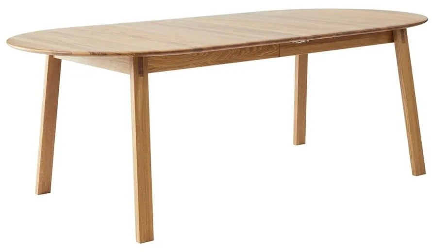 Masă de dining extensibilă din lemn de stejar cu blat suplimentar 100x220 cm Amalfi – Hammel Furniture