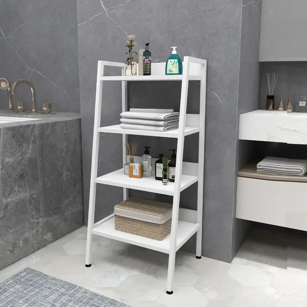 Dulapior cu etajere pentru baie si bucatarie, alb, 100  cm