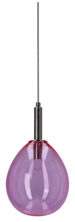 Lustră mov LED cu abajur din sticlă Lukka – Candellux Lighting