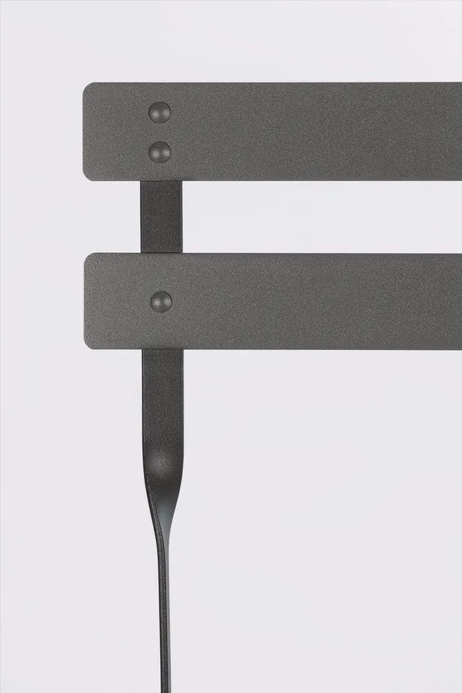 Set de dining pentru grădină gri antracit din oțel pentru 2 persoane Austin – Bizzotto