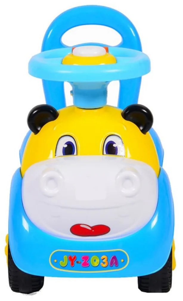 Masinuta cu functie de trotineta fara pedale NOVOKIDS™ Super Hipo Car , Cu melodii si sunete, maxim 25 kg , Pentru interior si exterior, Model