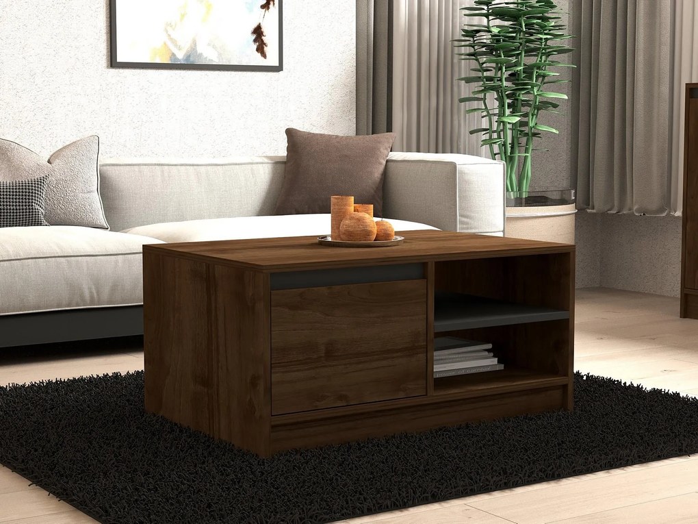 Masă de cafea Oslo (Nuc + antracit). 1088358