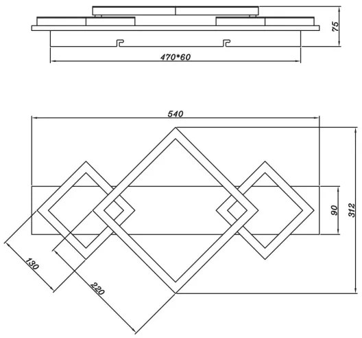 Brilagi - Plafonieră LED AXIS 24W/230V