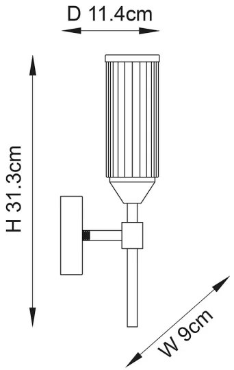 Aplică Endon 106258 TOUR 1xG9/3W/230V alamă